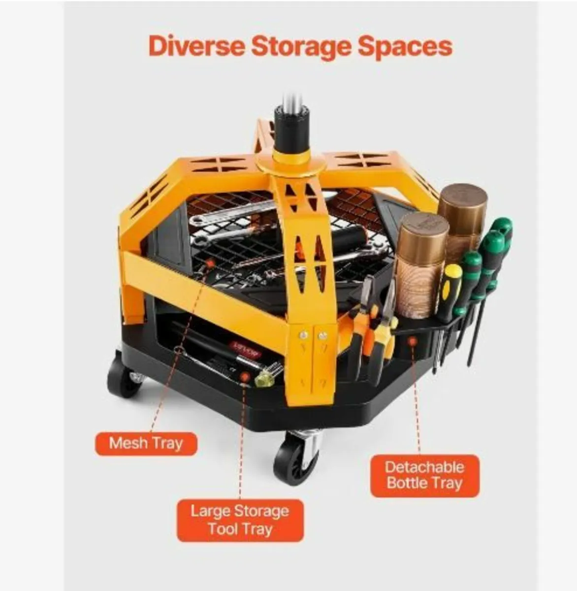 Rolling Shop Stool - Image 4