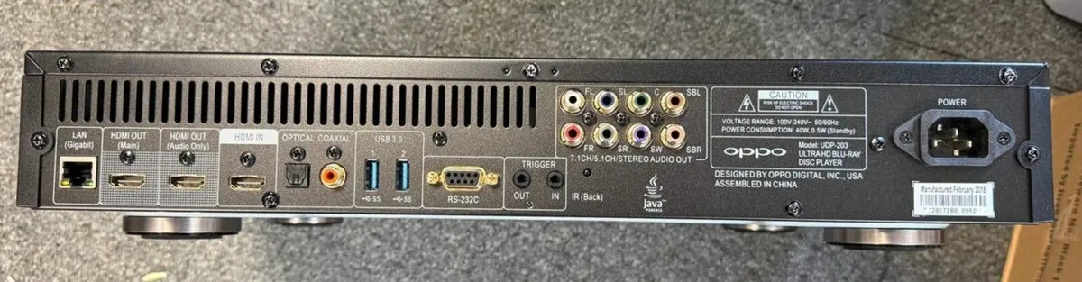 Oppo UDP-203 4K Ultra HD Blu-Ray Player - Image 2