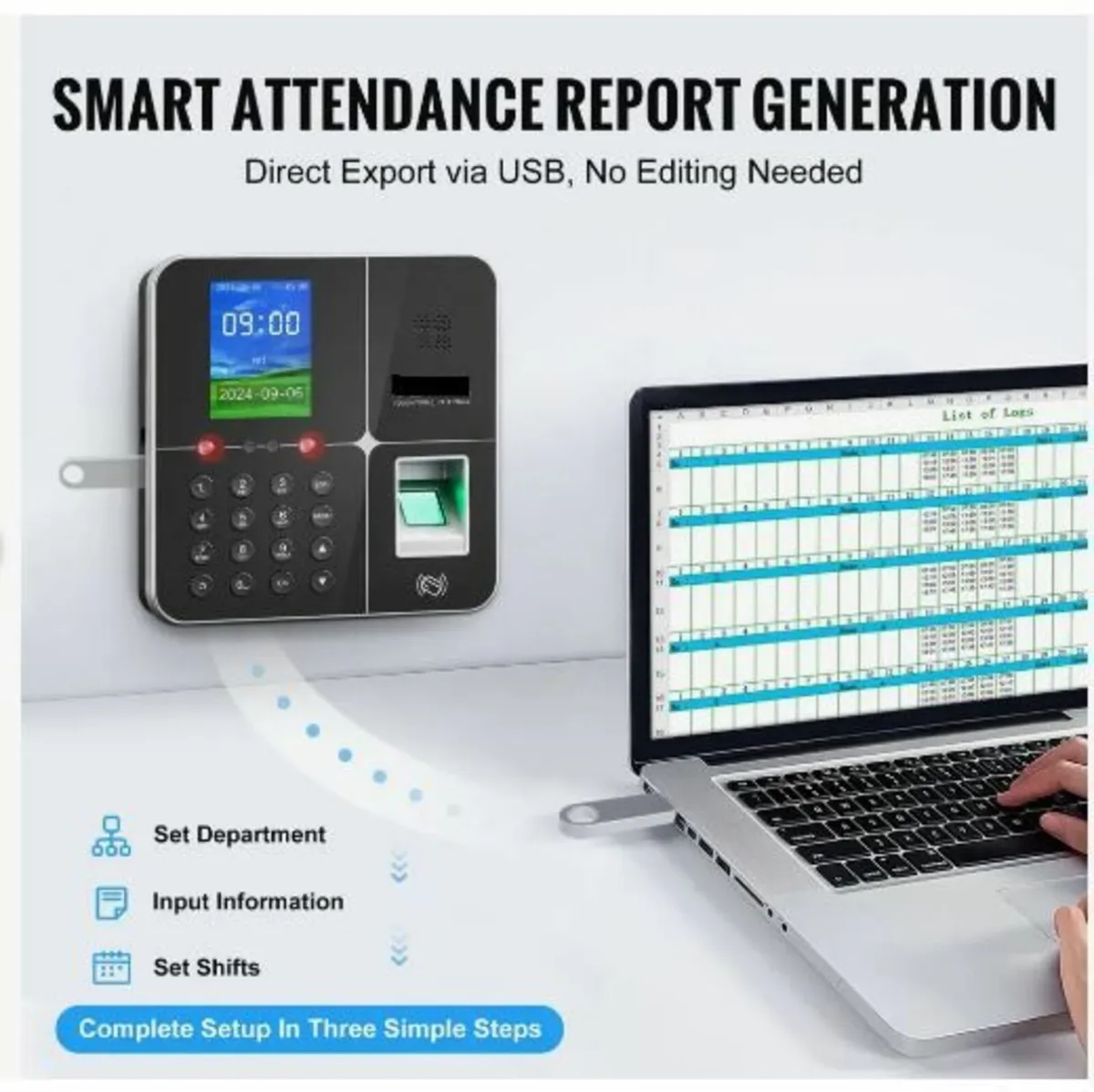 Time Clock, Employee Attendance Machine - Image 3
