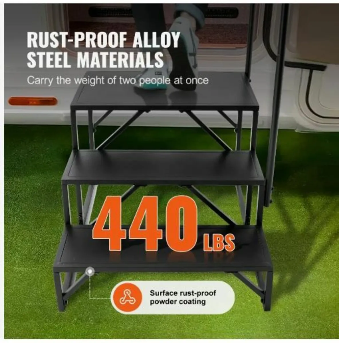 RV Steps, 3-Step RV Stairs - Image 3