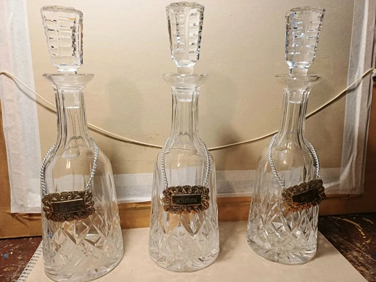Vintage Crystal Decanters - Image 2