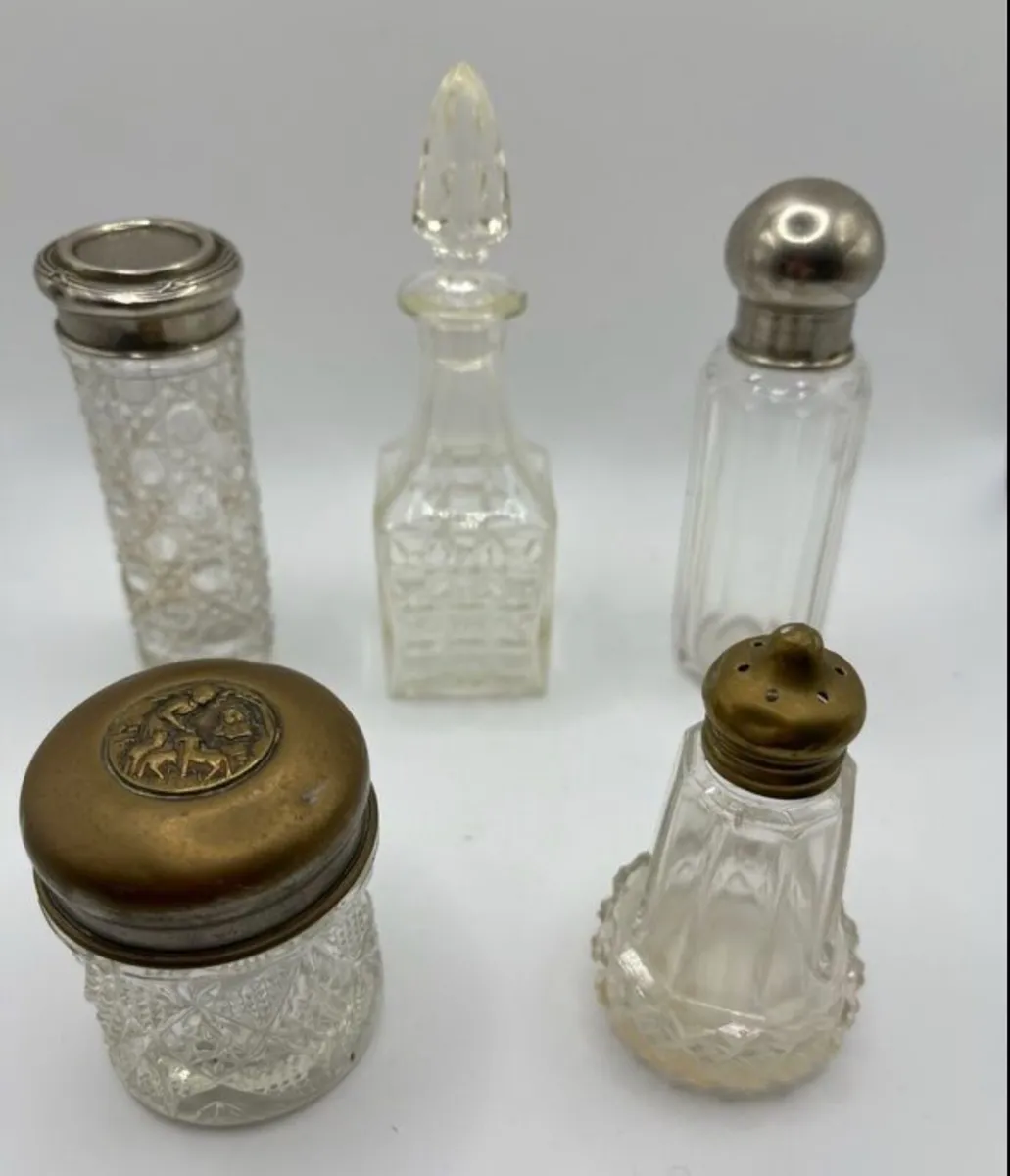 Collection of 5 vintage bottles