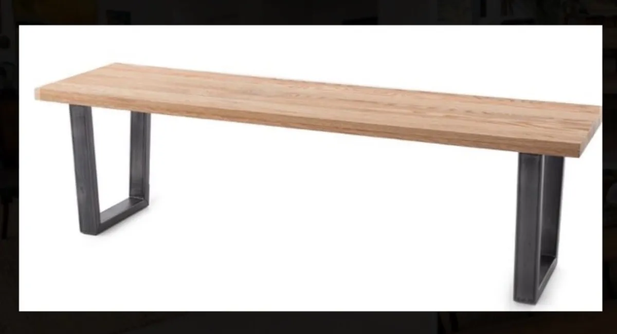 Oak Kitchen table & bench - Image 3