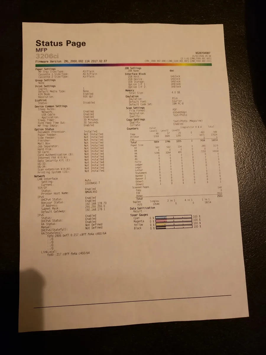 Utax/Kyocera 3206ci Photocopier - Image 2