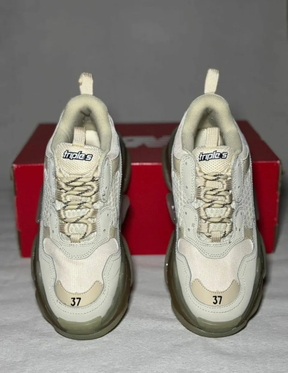 Balenciaga Triple S Beige – Size 37 - Image 1