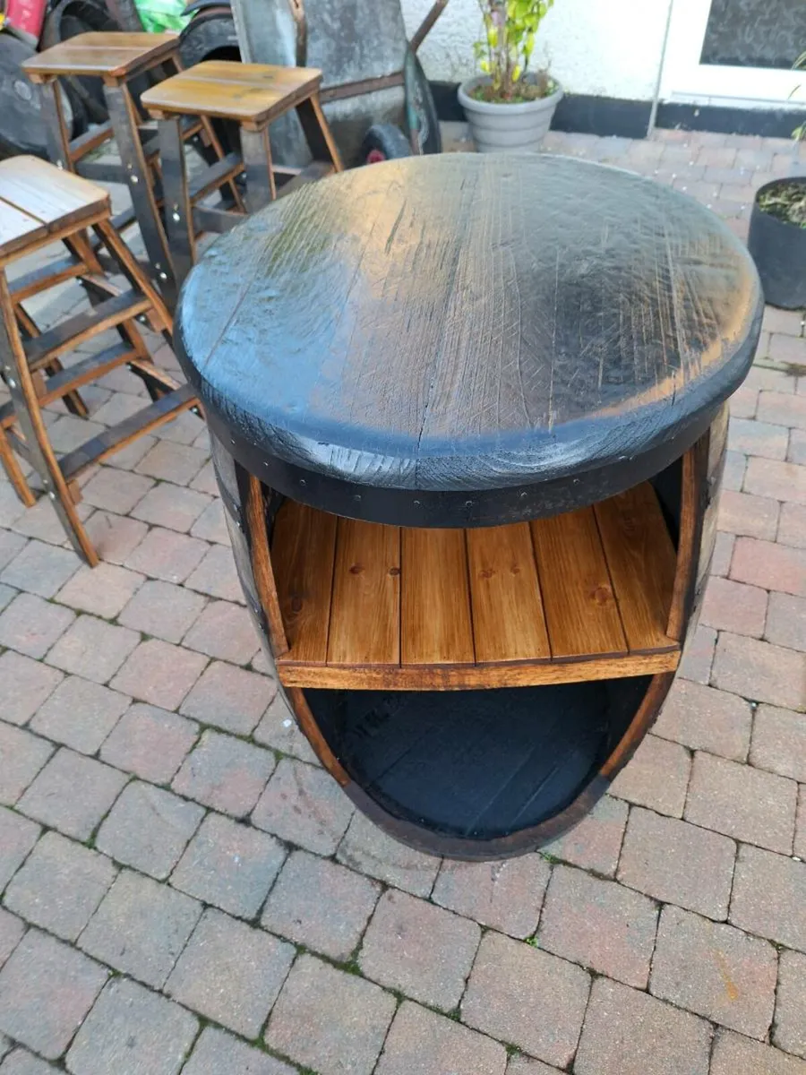 Oak barrel cabinet - Image 4