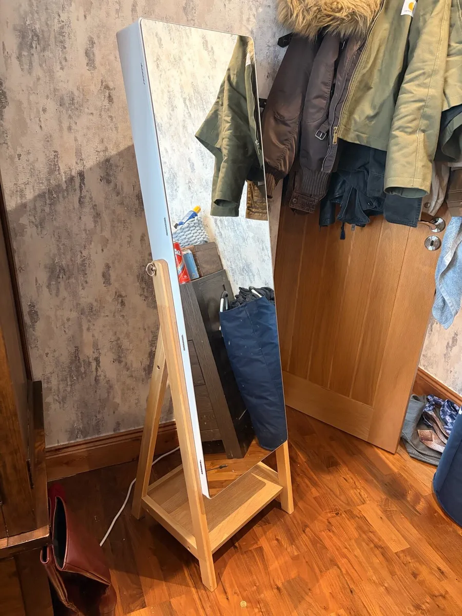 Vanity Mirror & Storage Dresser - Image 1