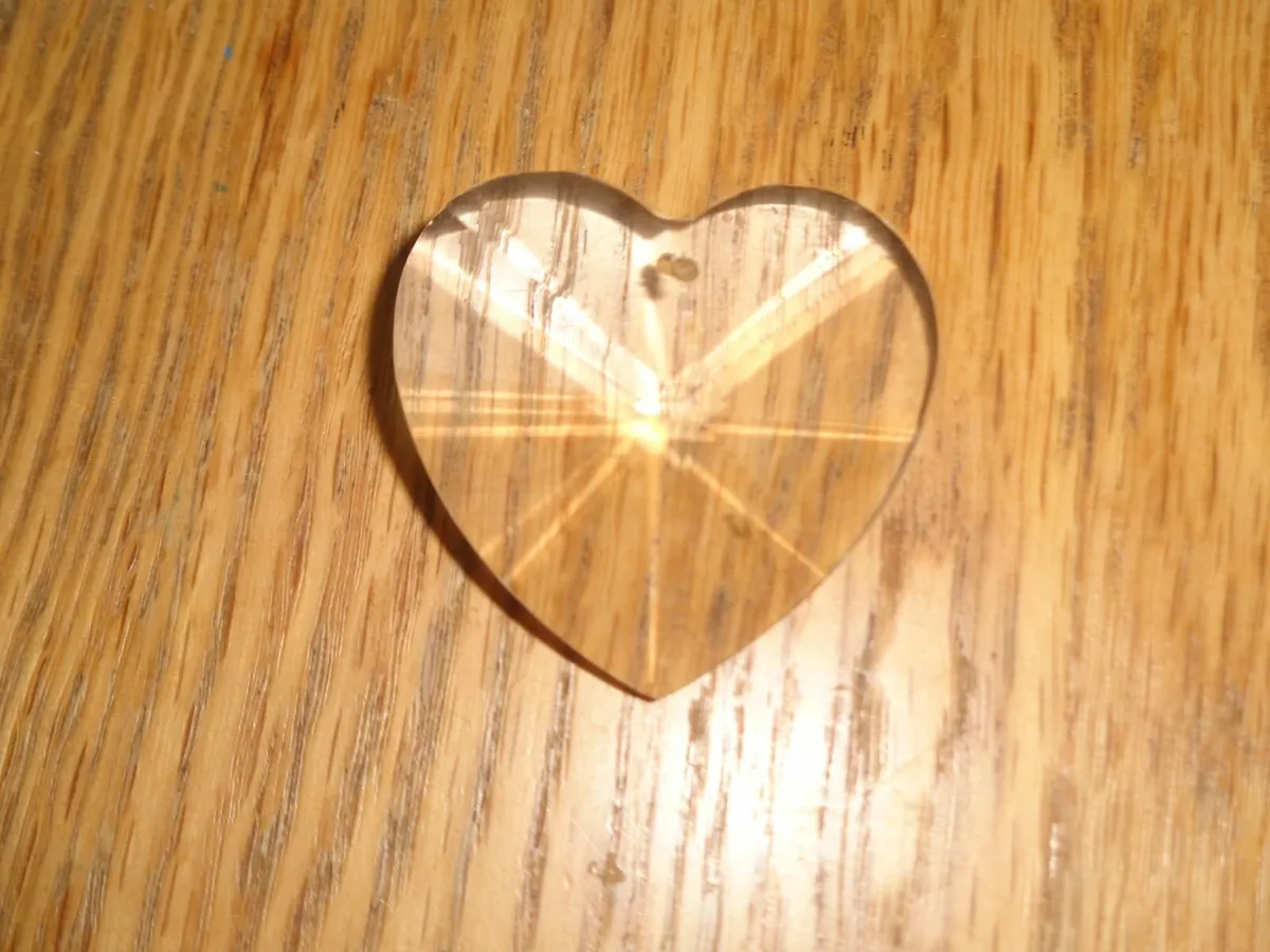 Feng Shui Hanging Heart Shaped Crystal for Sale - Image 2