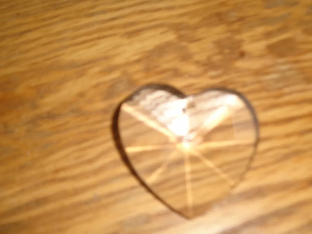 Feng Shui Hanging Heart Shaped Crystal for Sale - Image 1