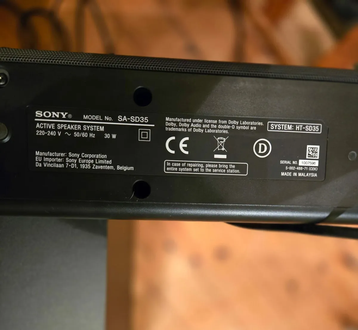 Sony Active Speaker and Subwoofer - Image 3