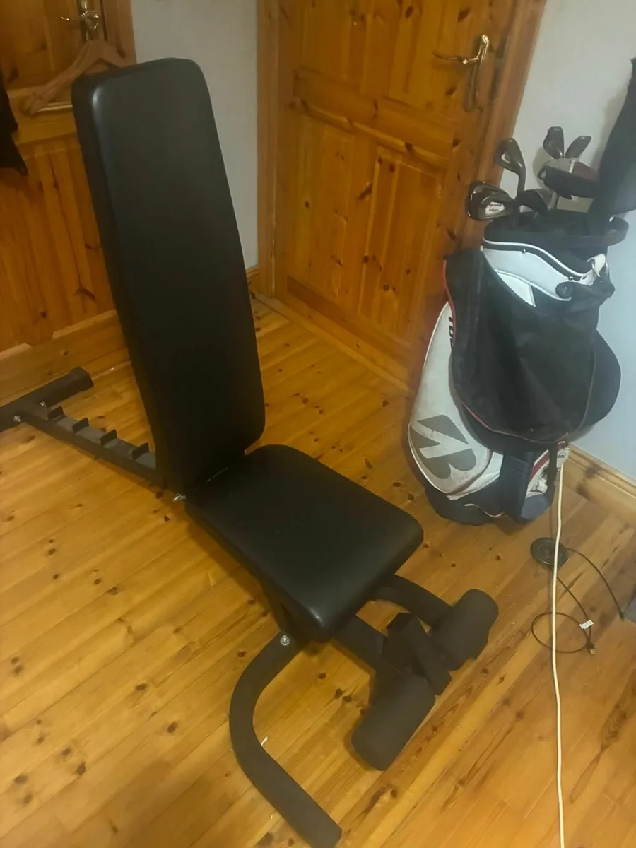 Gym bench and adjustable weights - Image 1