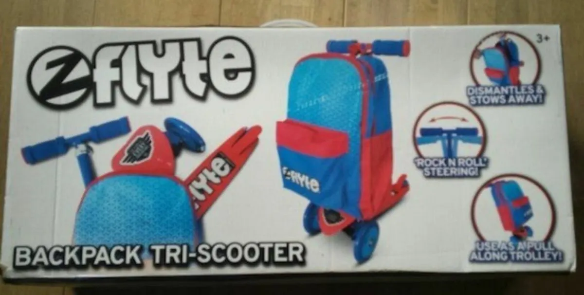 New: Zinc Flyte Backpack Tri scooter - Image 1