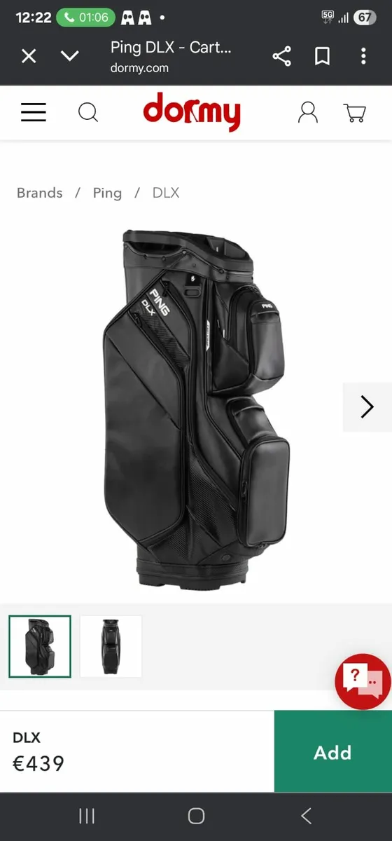 Spotless ping dlx 244 blackout leather bag - Image 1