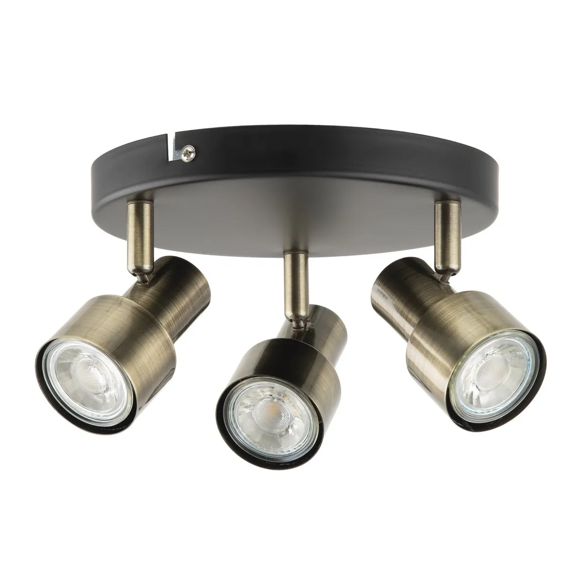 Verve Design Black and Brass Ceiling Light - Image 1