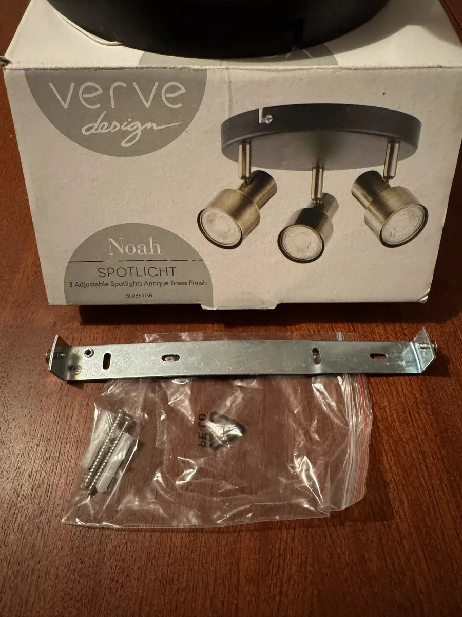 Verve Design Black and Brass Ceiling Light - Image 3