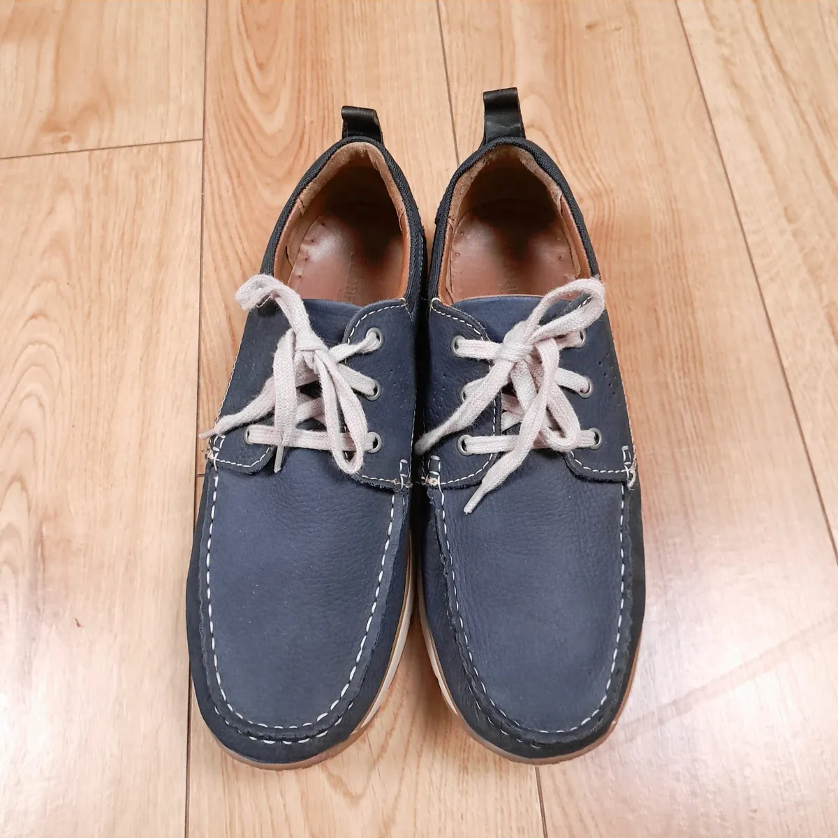 Dubarry Navy Blue Leather Deck Boat Shoes 44EU - Image 3