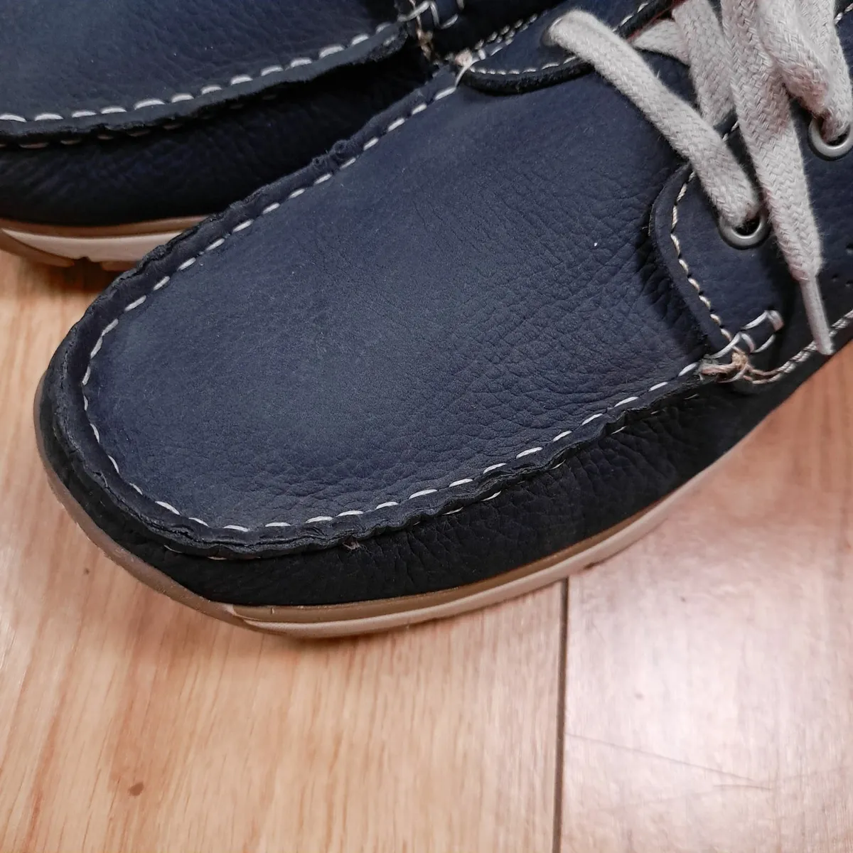 Dubarry Navy Blue Leather Deck Boat Shoes 44EU - Image 4