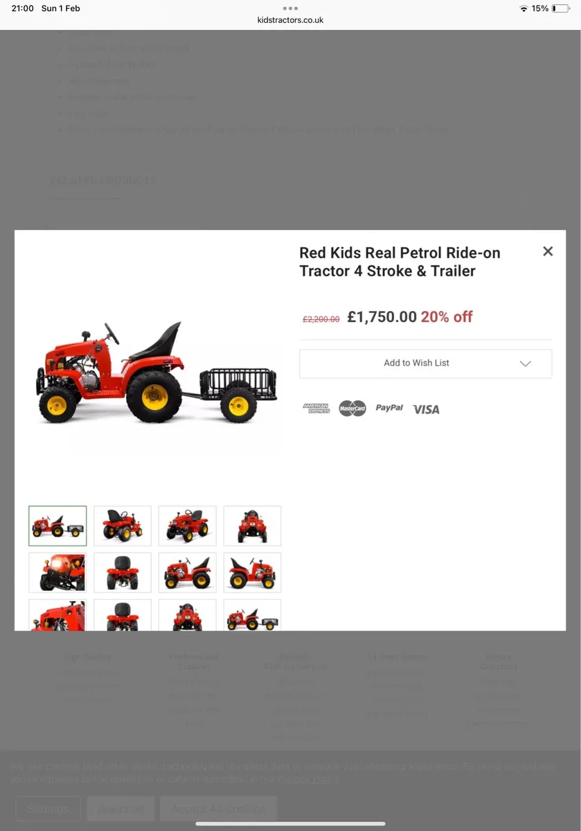 Small tractor trailer petrol engine - Image 4