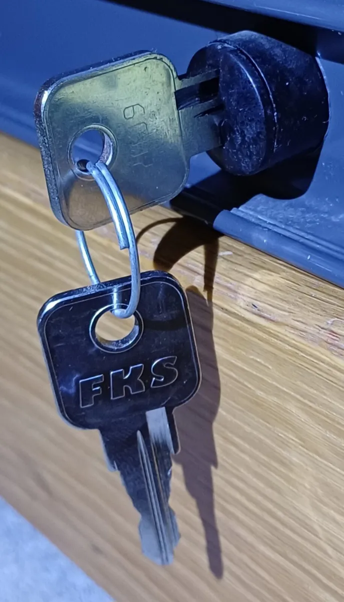 1.98m Tall Wooden Roller Door Cabinets - Image 4