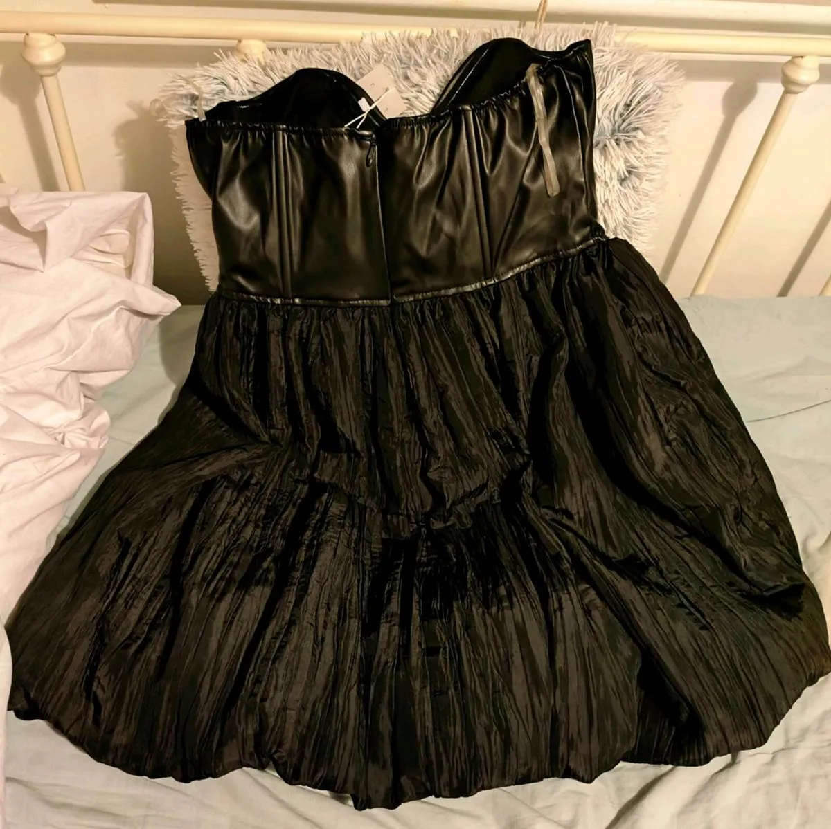 Stunning Black Strapless Dress – Size S (Brand New - Image 3