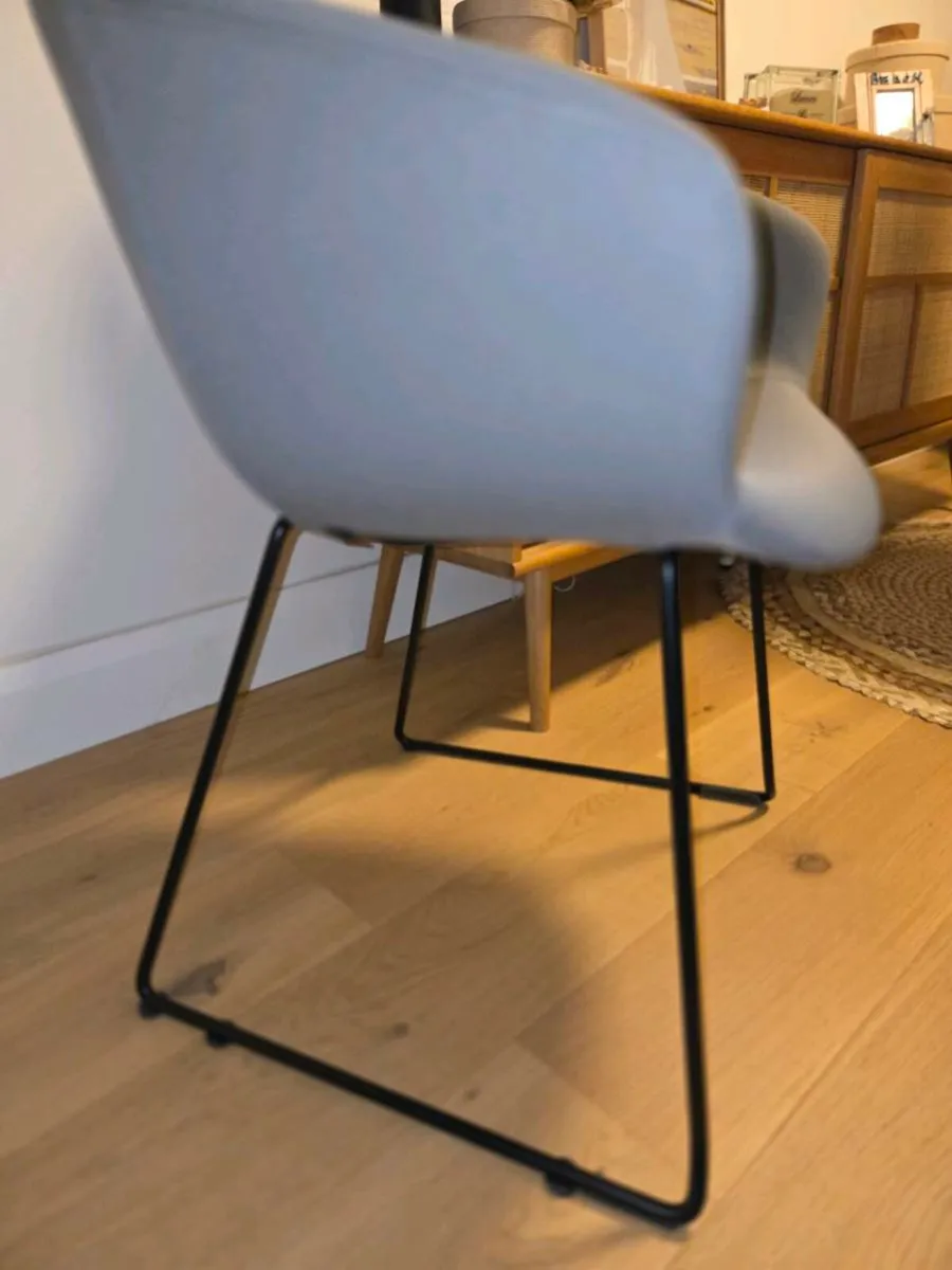4 grey Dinner chairs - Image 4