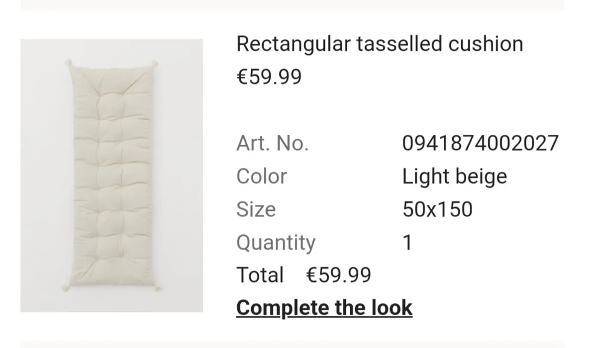 Long bench cushion - Image 4