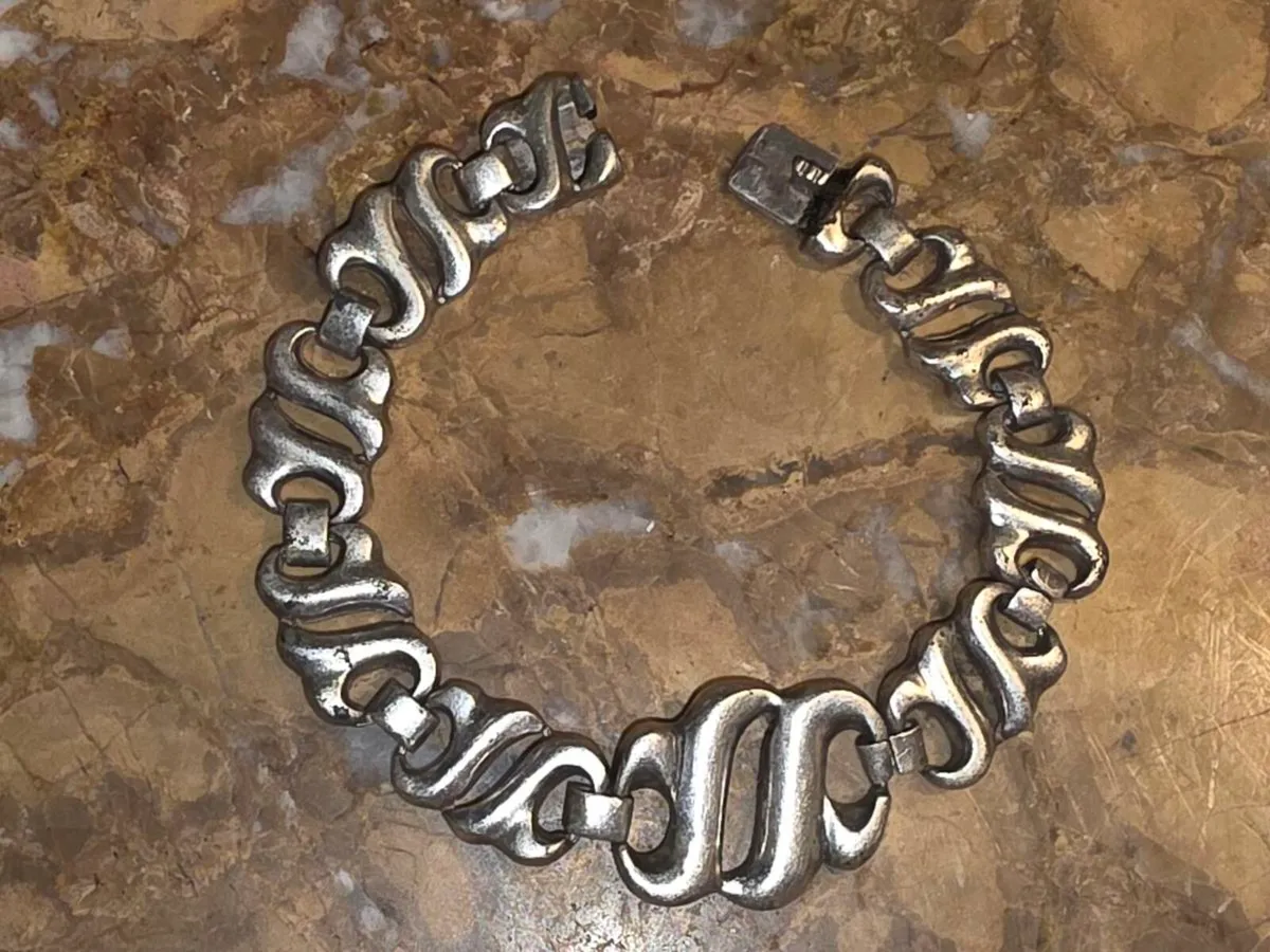 MILLION DOLLAR, 925 Silver CHUNKY 8"Big Bracelet ! - Image 1