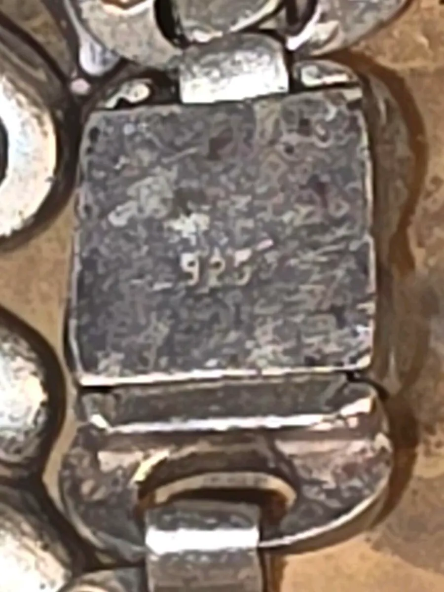 MILLION DOLLAR, 925 Silver CHUNKY 8"Big Bracelet ! - Image 3