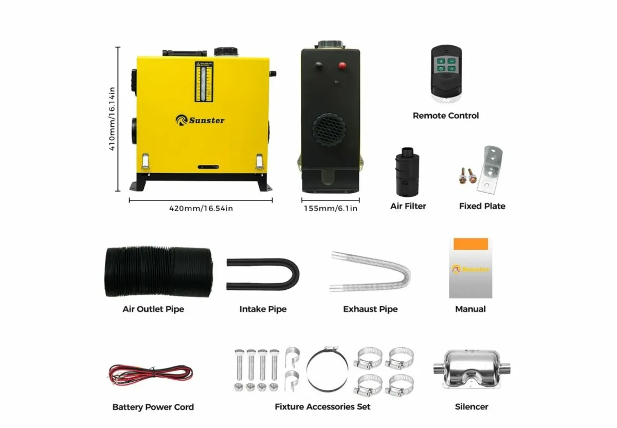 Dublin Stock. New Air Diesel Heater - Image 2