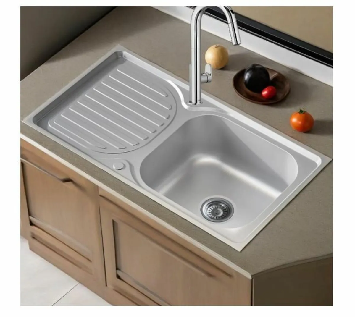 Stainless Steel Built-in Sink 76 x 42 cm - Image 4