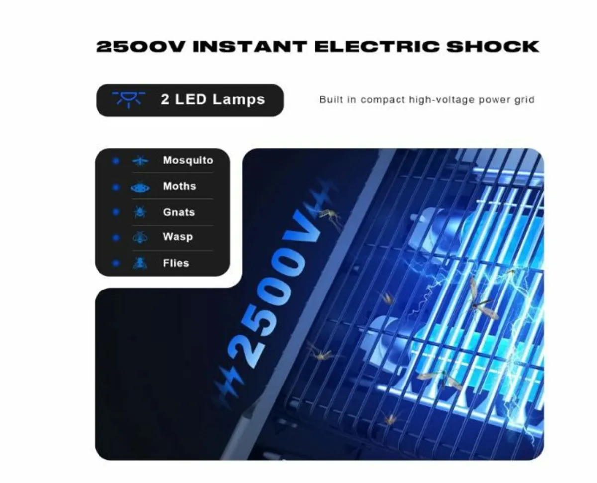 Electric Insect Killer, 2500 V 20 W - Image 2