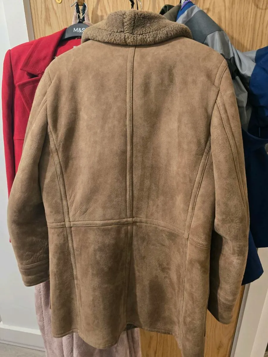 Sheepskin coat, size 12-14 - Image 1