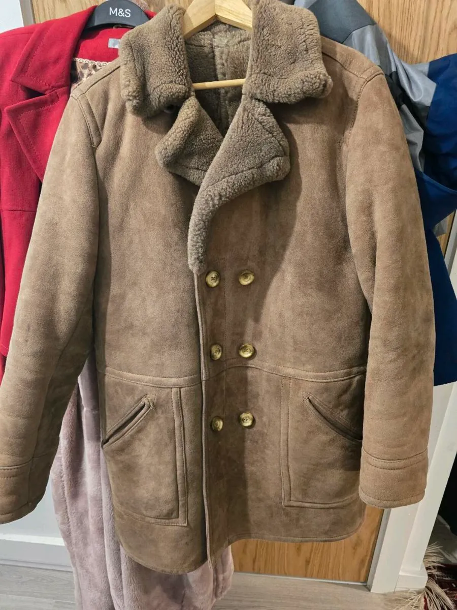 Sheepskin coat, size 12-14 - Image 2