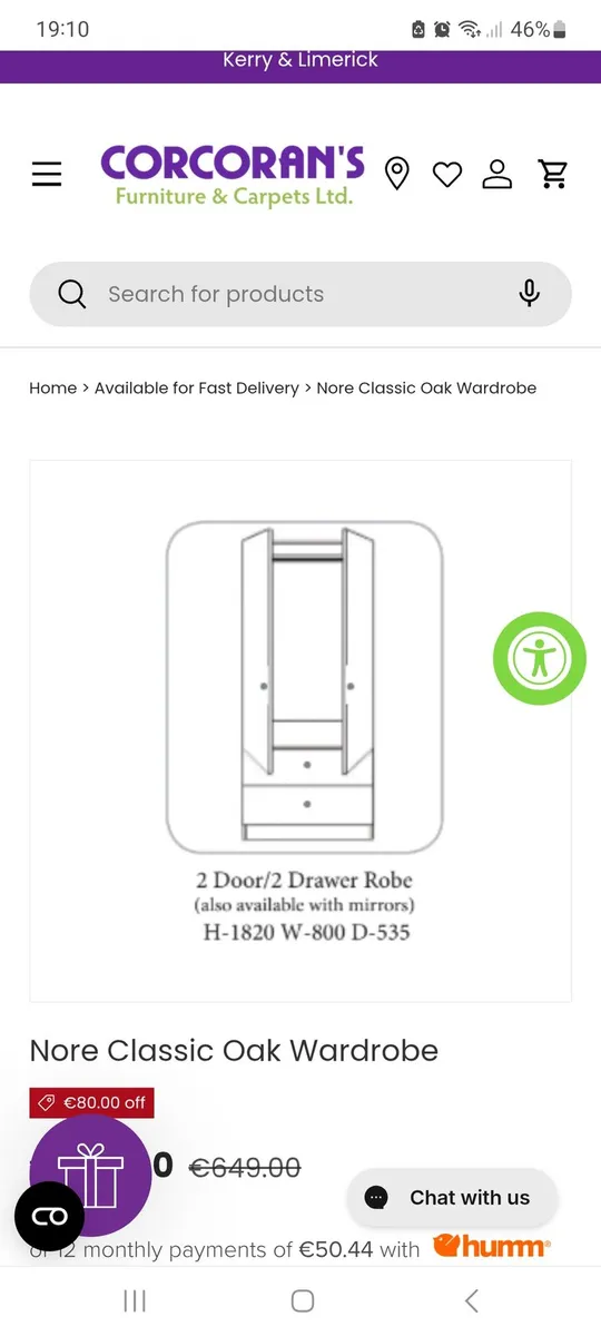Nore Oak Range bedroom furniture - Image 3