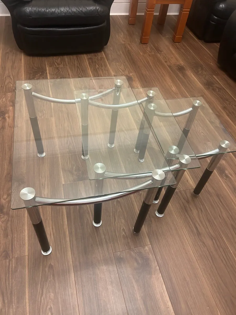 Modern Glass Coffee Table - Image 2