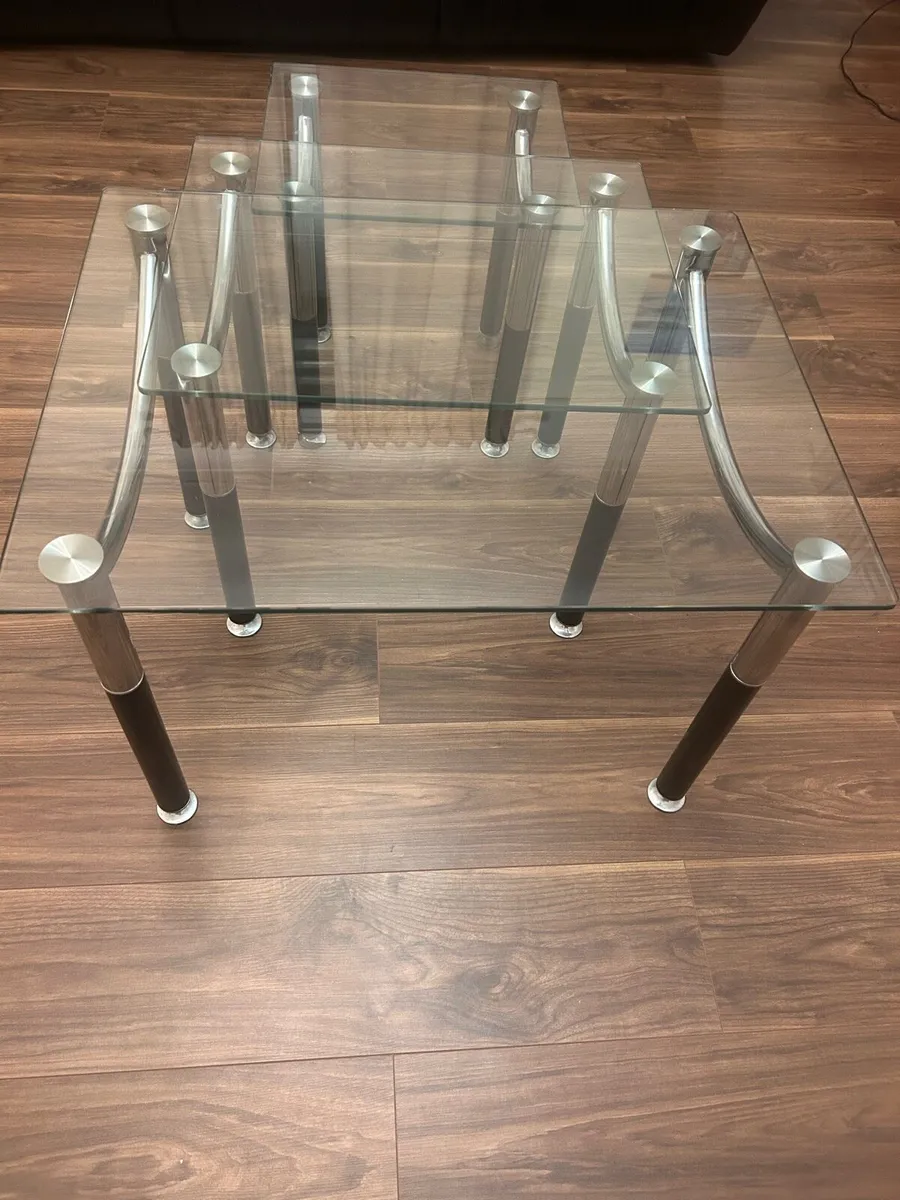 Modern Glass Coffee Table - Image 3