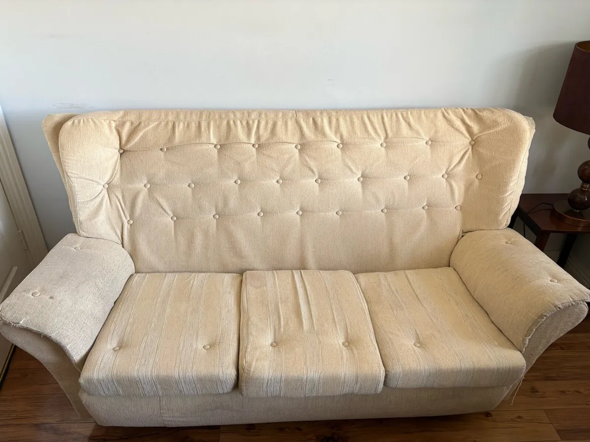 Retro Sofa and two arm chairs - Image 1