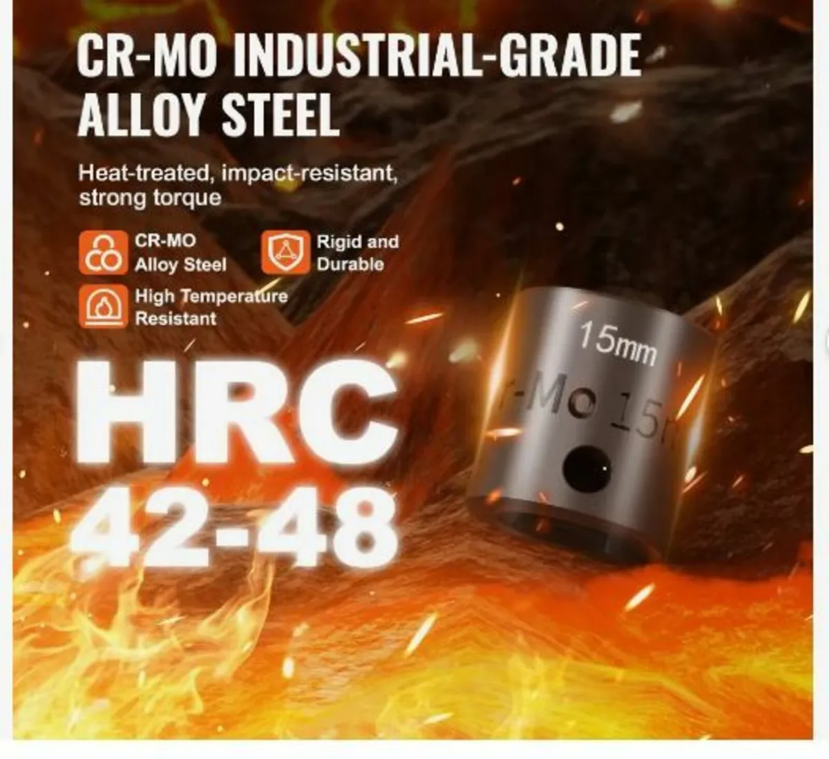 3/8" Drive Impact Socket Set, 15 Piece - Image 3