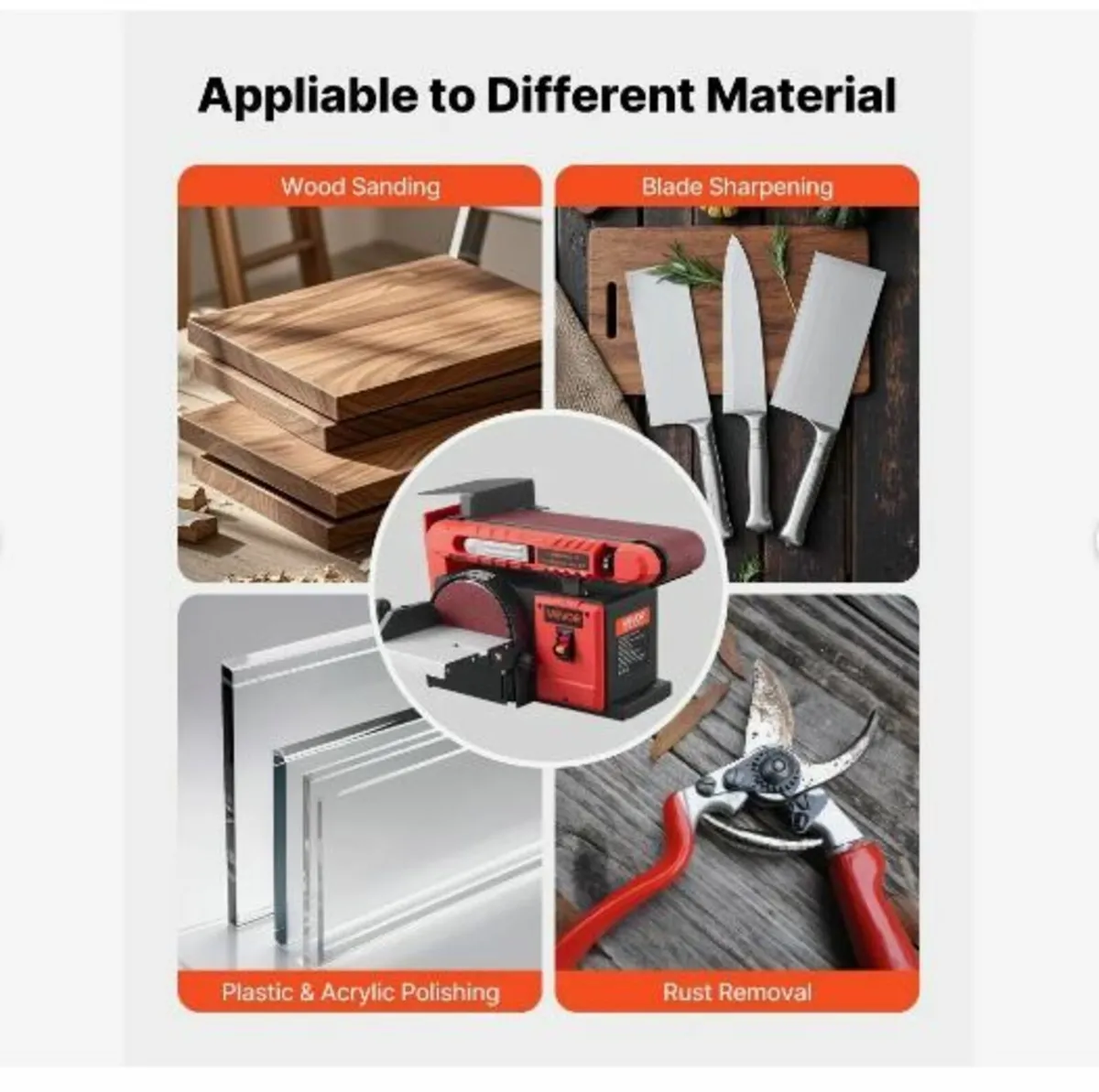 152.4mm Disc Sander & 101.6mm x 914.4mm - Image 3