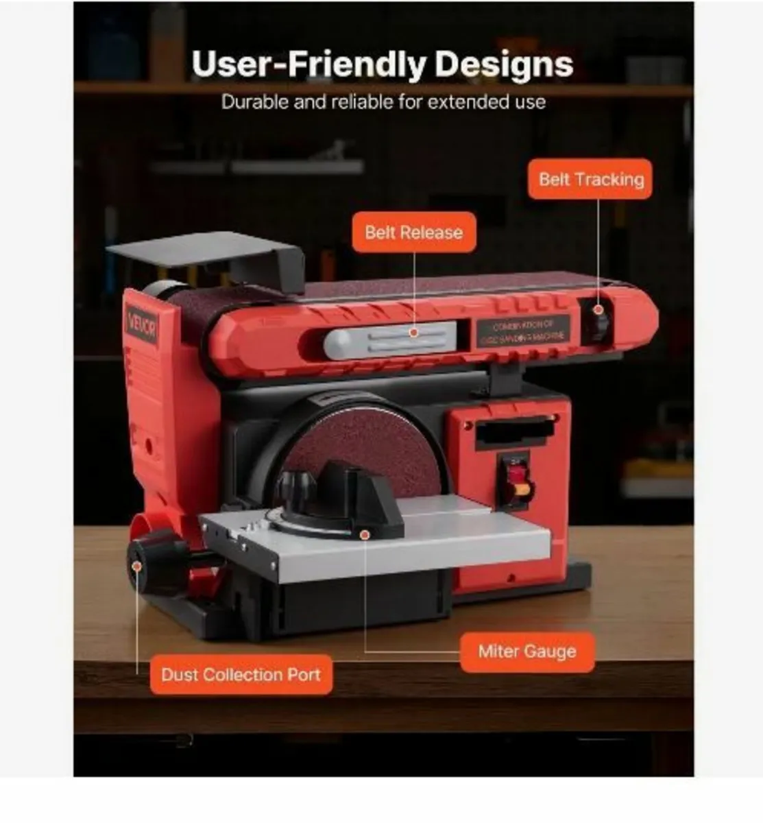 152.4mm Disc Sander & 101.6mm x 914.4mm - Image 4