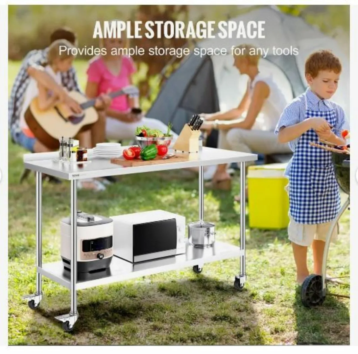 24 x 60 x 40 Inch Stainless Steel Work Table - Image 4