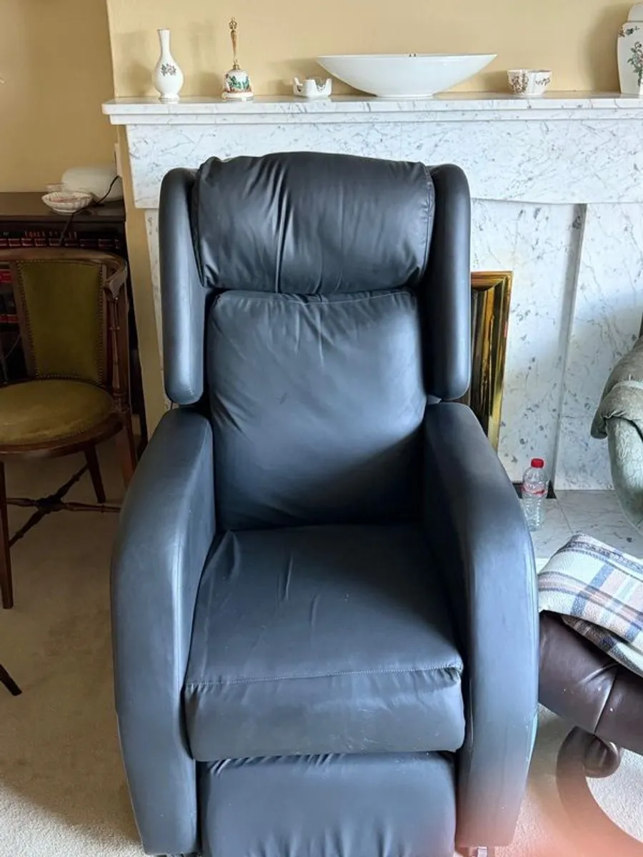 Recliner to near standing up position