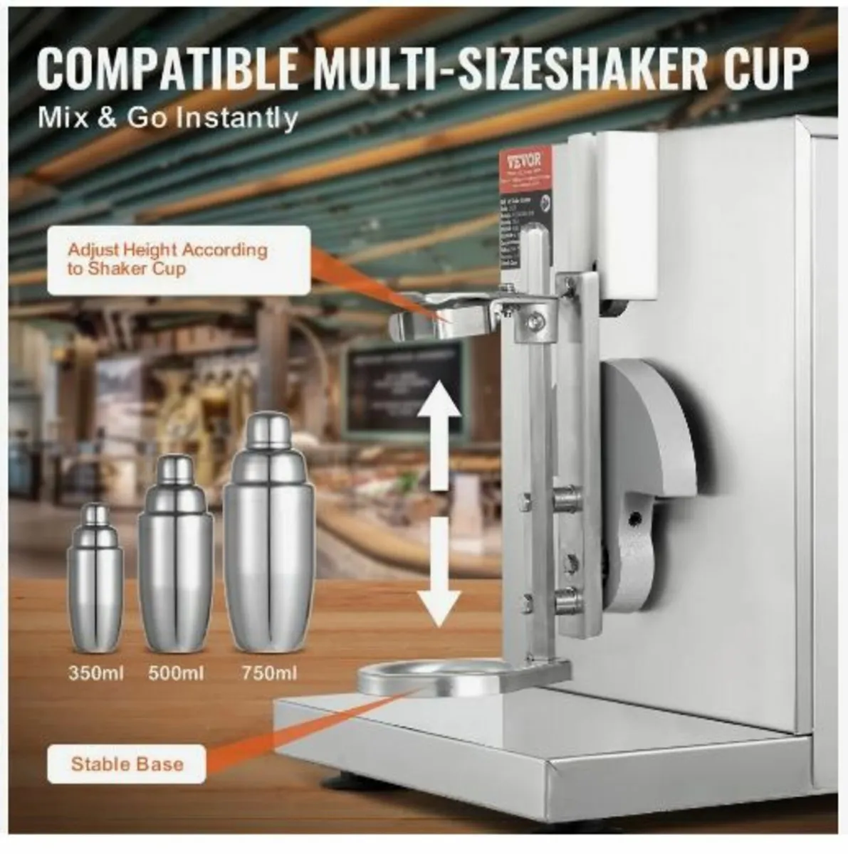 Milkshake Maker Machine, 120W Commercial - Image 2