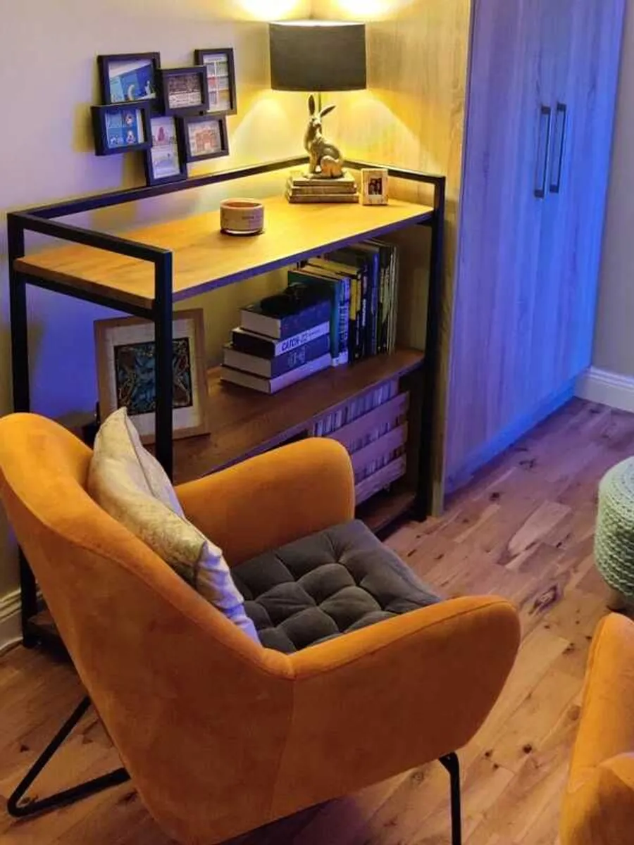 Bespoke Shelving Unit w/ Oak Finish - Image 2