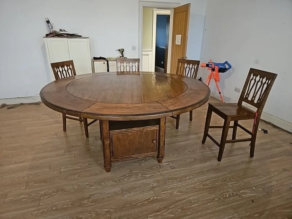 Round Dining Table and Stools - Image 1