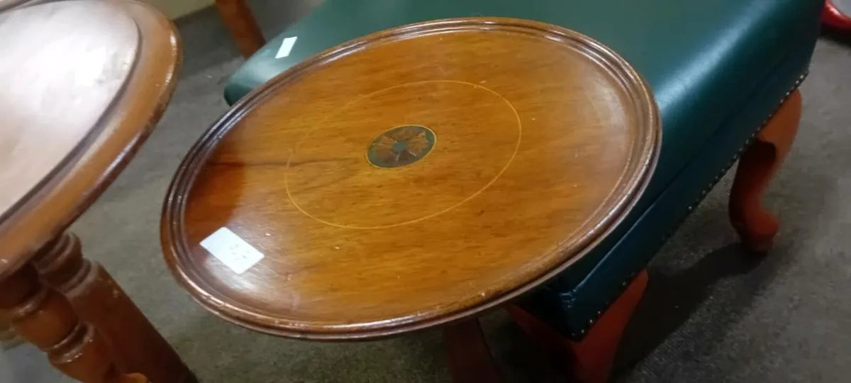 Edwardian Inlaid Plant Stand - Image 1