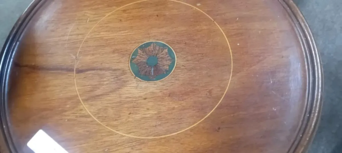 Edwardian Inlaid Plant Stand - Image 4