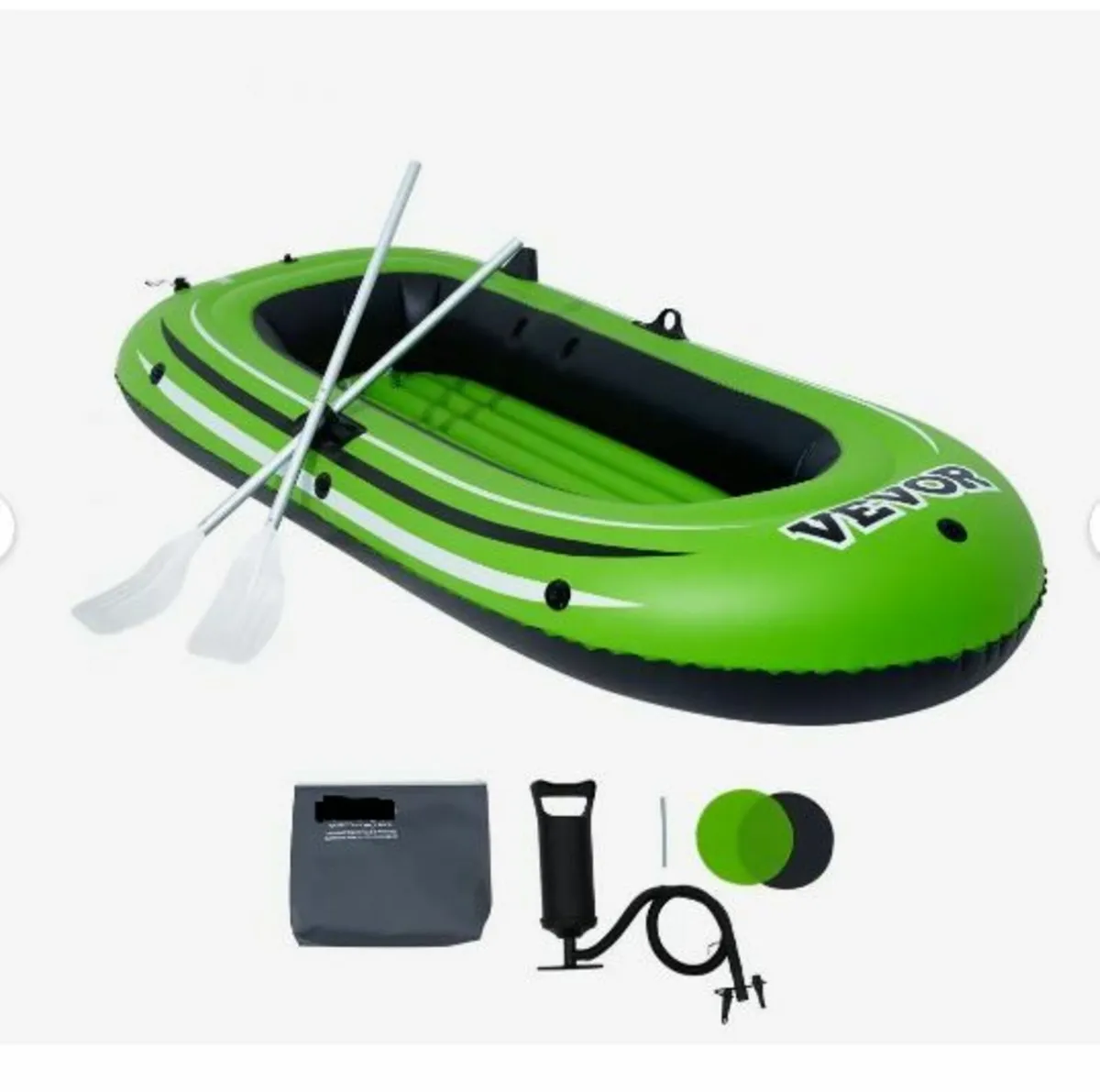 Inflatable Boat, 2-Person Inflatable Fishing Boat - Image 1