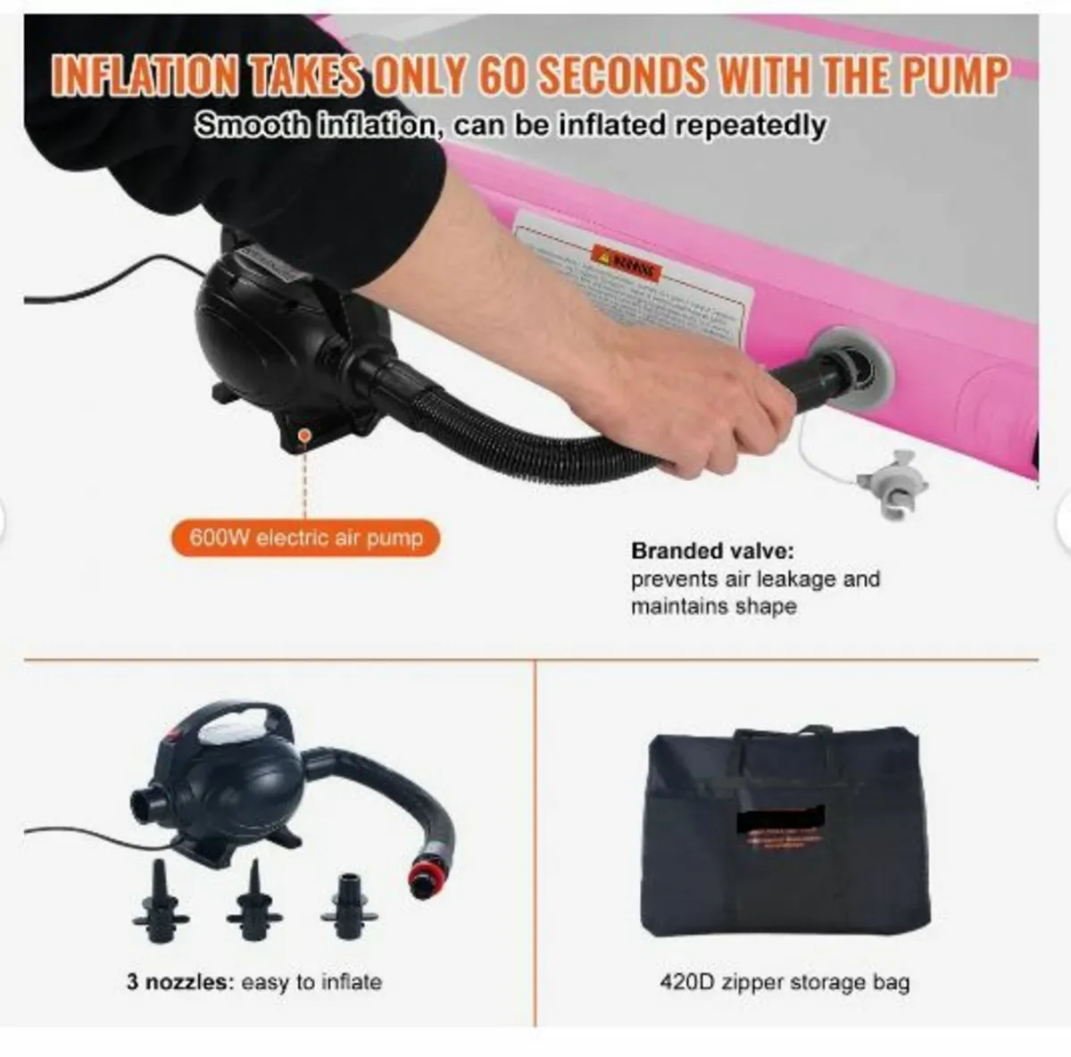 3 m Air Track Inflatable Training Tumbling - Image 4