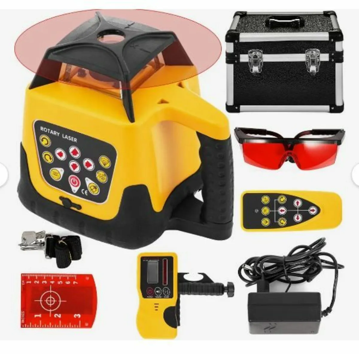 Rotary Laser Level Kit Red Beam Digital - Image 1